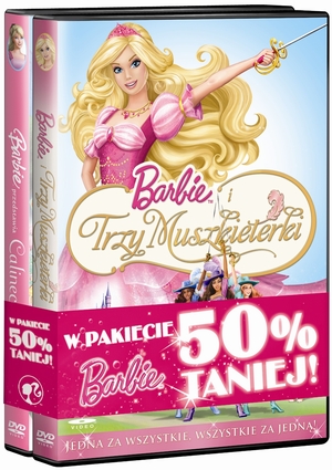 Barbie i trzy muszkieterki + Barbie przedstawia Calineczkę Pakiet 2 DVD