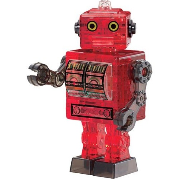 Crystal Puzzle Robot czerwony 3D 39 elementów