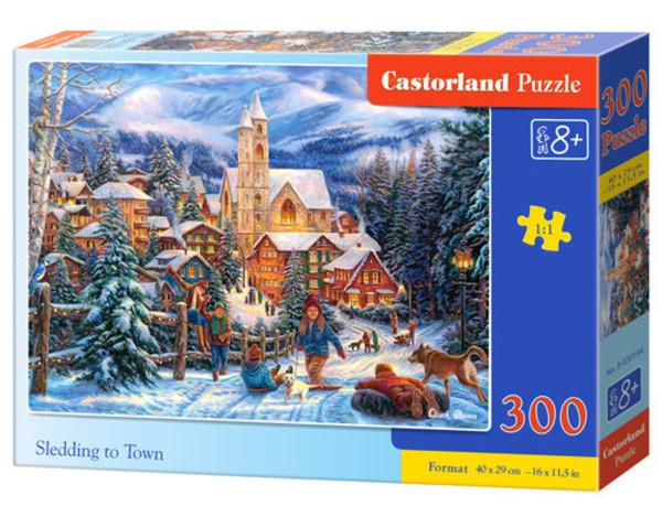 Puzzle Miasteczko w śniegu 300 elementów