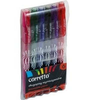 Długopis wymazywalny Corretto 6 sztuk