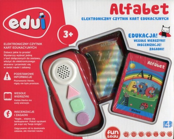 Edui Elektroniczny czytnik kart edukacyjnych Alfabet