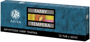 Farby tempera Artea 12 kolorów 20 ml