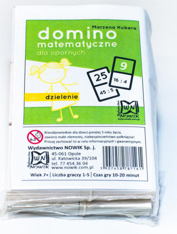 Gra Domino matematyczne dla opornych Dzielenie