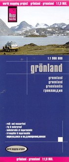 Gronland Straßenkarte / Grenlandia Mapa samochodowa Skala: 1:1 900 000