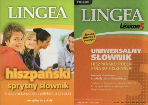 Hiszpański Sprytny słownik + Lexicon 5 hiszpańsko-polski, polsko - hiszpański Pakiet
