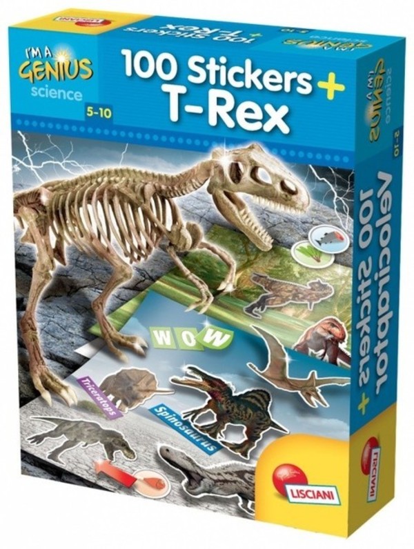 I`m a Genius Dino 100 Stickers T-Rex
