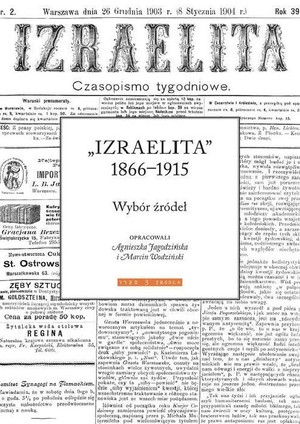 Izraelita 1866-1915 Wybór źródeł