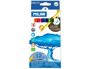 Kolorowe Milan kredki akwarelowe + pędzel 0742312