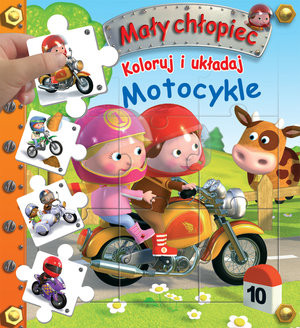 Mały chłopiec. Koloruj i układaj Motocykle.