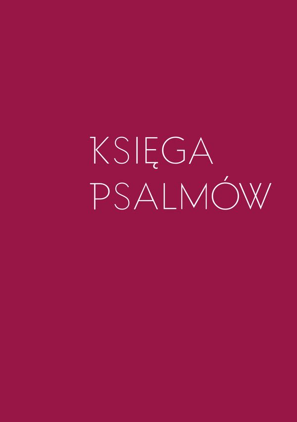 Księga Psalmów oprawa bordowa