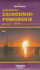 Mapa administracyjna. Województwo Zachodnio-Pomorskie Skala 1:300 000