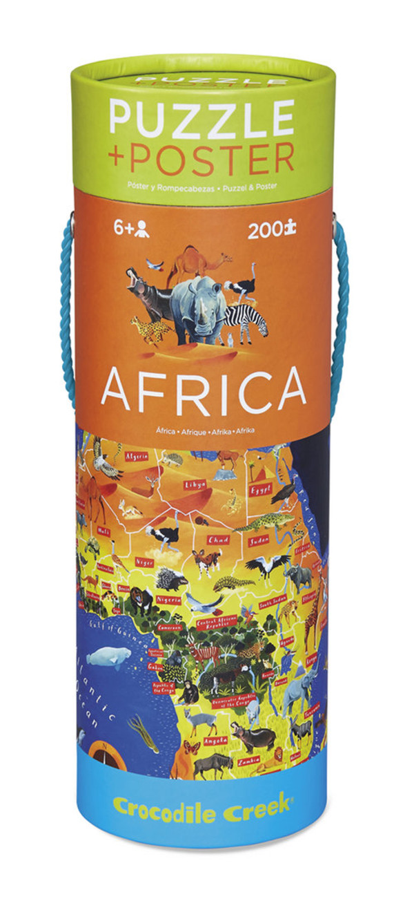 Mapa Afryki puzzle + plakat
