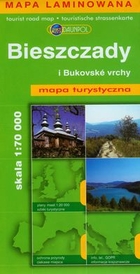 Mapa turystyczna. Bieszczady i Bukovske vrchy (mapa laminowana) Skala 1:70 000
