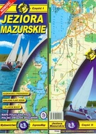 Mapa turystyczna. Jeziora Mazurskie, część 1 i 2 (laminowane) Skala 1:60 000