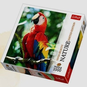 Puzzle Nature Limited Edition Vivid Beauty Ara czerwona Honduras 1000 elementów