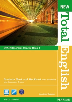 New Total English Starter. Flexi Course Book 1. Student`s Book Podręcznik + Workbook Zeszyt ćwiczeń + DVD with ActiveBook plus Vocabulary Trainer