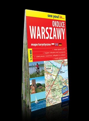 Okolice Warszawy Mapa turystyczna Skala: 1:75 000