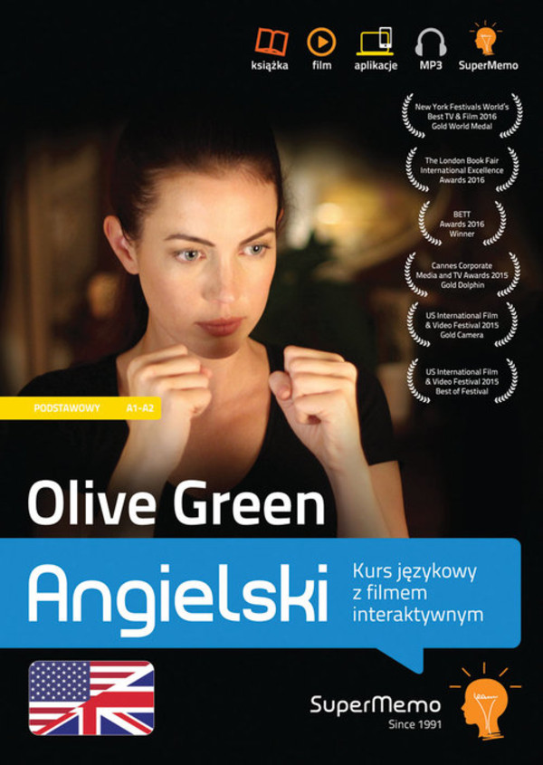 Olive Green Kurs językowy z filmem interaktywnym. Poziom podstawowy A1-A2