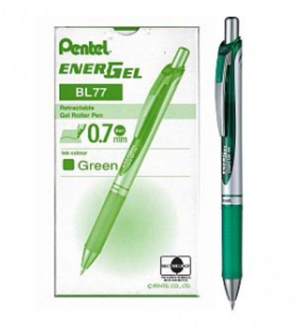 Pióro kulkowe BL77 EnerGel automatyczny zielony