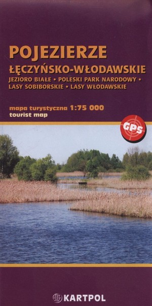 Pojezierze Łęczyńsko-Włodawskie Mapa turystyczna 1:75 000