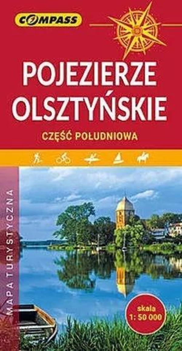 Pojezierze olsztyńskie część południowa Mapa turystyczna Skala 1:50 000