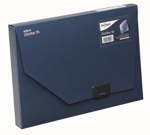 Pudełko na dokumenty A4 35mm (niebieski)