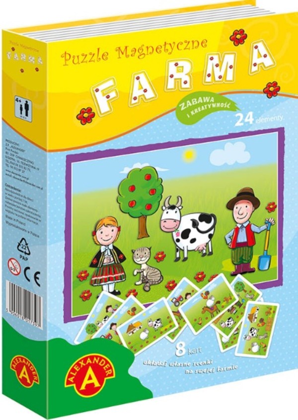 Puzzle magnetyczne Farma 24 elementy