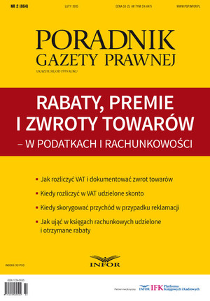 Rabaty, premie i zwroty towarów - w podatkach i rachunkowości poradnik Gazety Prawnej