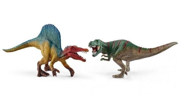 Zestaw Spinosaurus i T-Rex Mini 41455