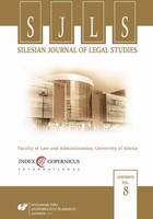 Silesian Journal of Legal Studies. Vol. 8 - 12 Reports