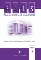 Silesian Journal of Legal Studies. Contents Vol. 5 - pdf