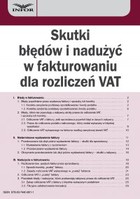 Skutki błędów i nadużyć w fakturowaniu dla rozliczeń VAT - pdf