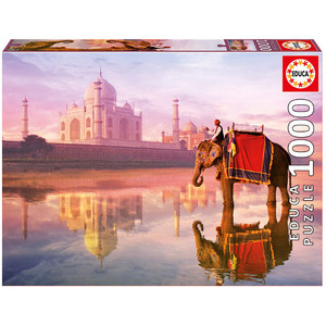 Puzzle Słoń przy Taj Mahal 1000 elementów
