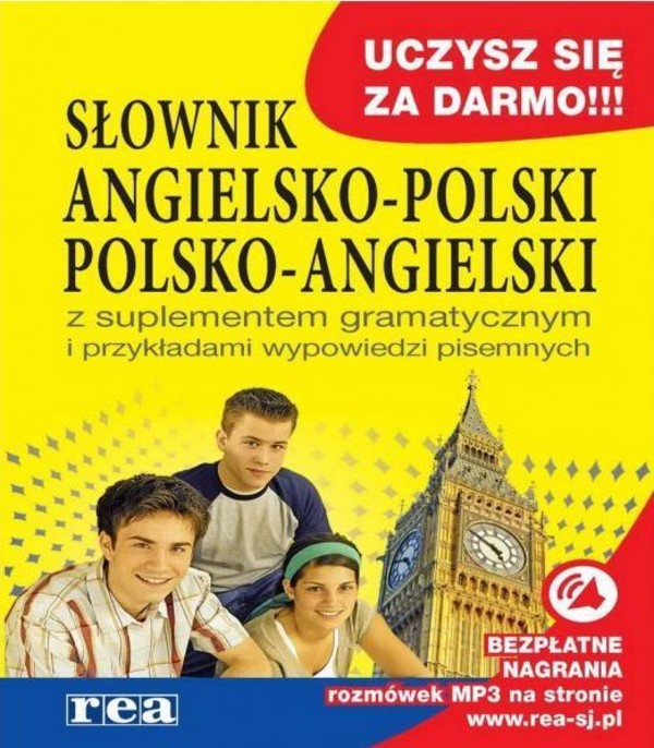 Słownik angielsko-polski polsko-angielski z suplementem gramatycznym i przykładami wypowiedzi pisemnych