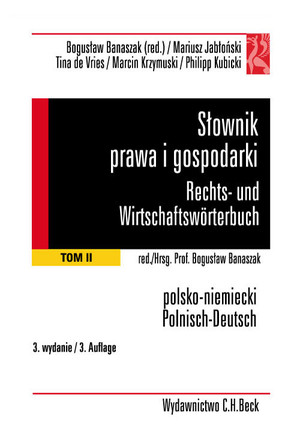 Słownik prawa i gospodarki niemiecko-polski. Tom II