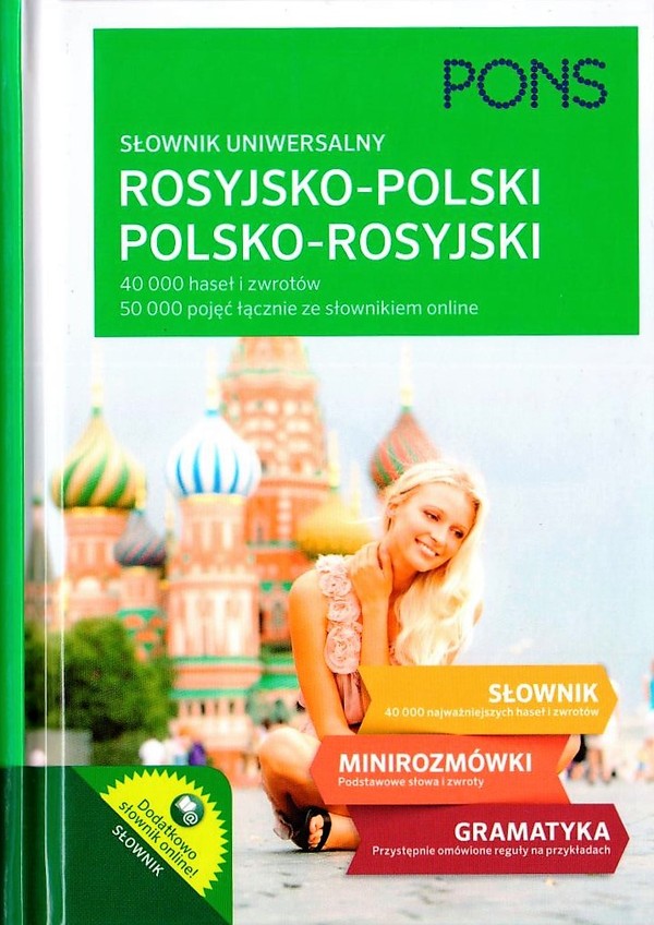 Słownik uniwersalny rosyjsko-polski polsko-rosyjski 40 000 haseł i zwrotów