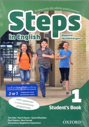 Steps in English 1. Student`s Book Podręcznik + kod do ćwiczeń online dla szkoły podstawowej - Wydanie egzaminacyjne