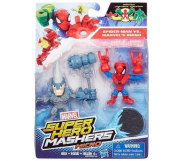 Super Hero Mashers Micro Spider-Man vs Marvels Rhino B6432