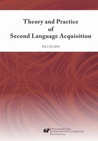 Theory and Practice of Second Language Acquisition 2016. Vol. 2 (2) - pdf
