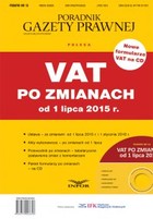 VAT po zmianach od 1 lipca 2015 r. - mobi, epub