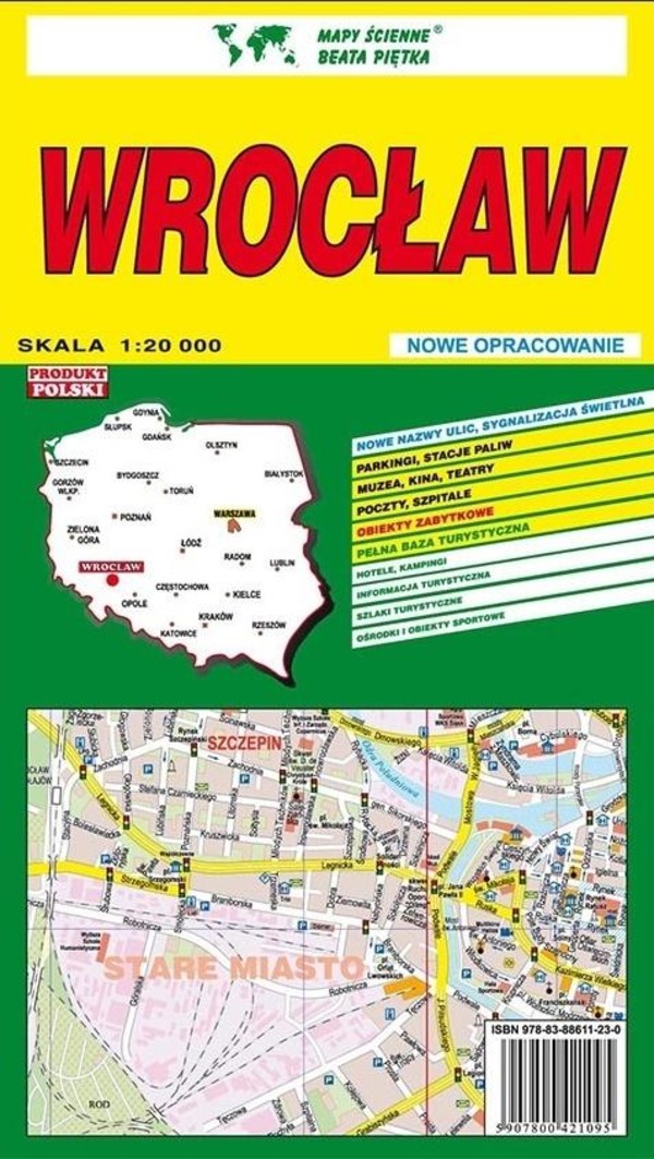 Wrocław. Plan miasta Skala: 1:20 000