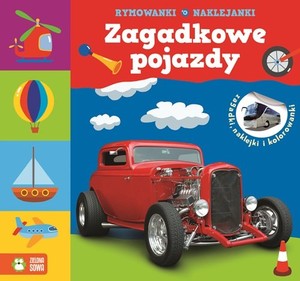 Zagadkowe pojazdy Rymowanki, naklejanki