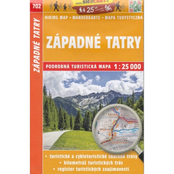 Zapadne Tatry Turisticka Mapa / Tatry Zachodnie Mapa turystyczna Skala: 1:25 000