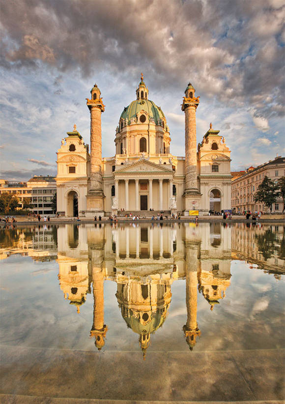 Puzzle Kościół Św. Karola w Wiedniu 1000 elementów