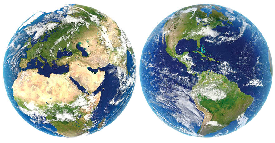 Puzzle Planeta Ziemia (okrągłe) 2x800 elementów