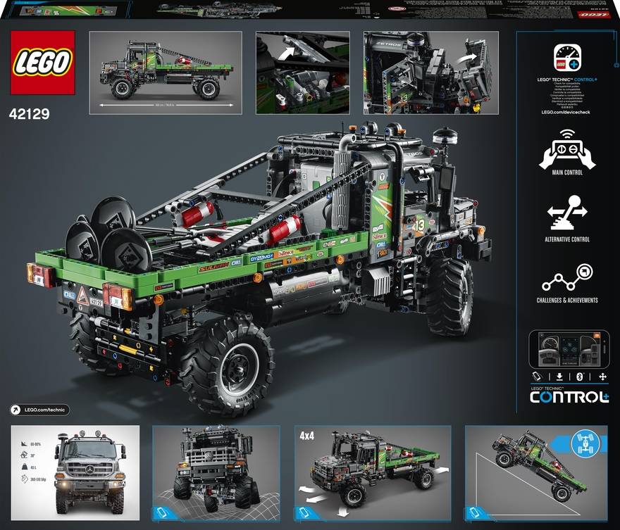 LEGO Technic Ciężarówka MercedesBenz Zetros z napędem na