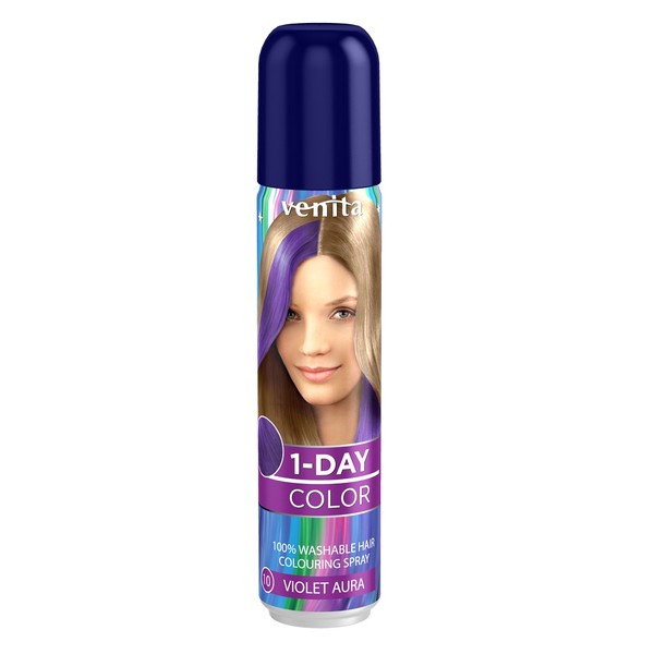 1-Day Color Fioletowa Aura Koloryzujący spray do włosów