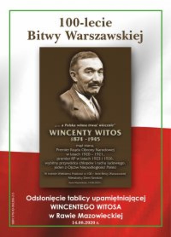 100-lat Bitwy Warszawskiej. Odsłonięcie tablicy Wincentego Witosa w Rawie Mazowieckiej - mobi, epub, pdf