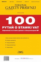 Okładka:100 pytań o stawki VAT 