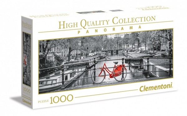 Puzzle Panorama Amsterdamski rower 1000 elementów